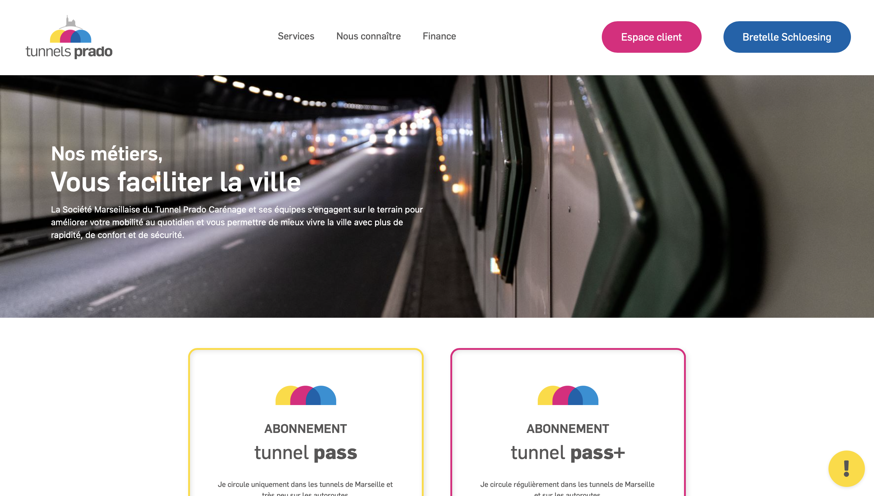 Voir le site de Tunnels Prado